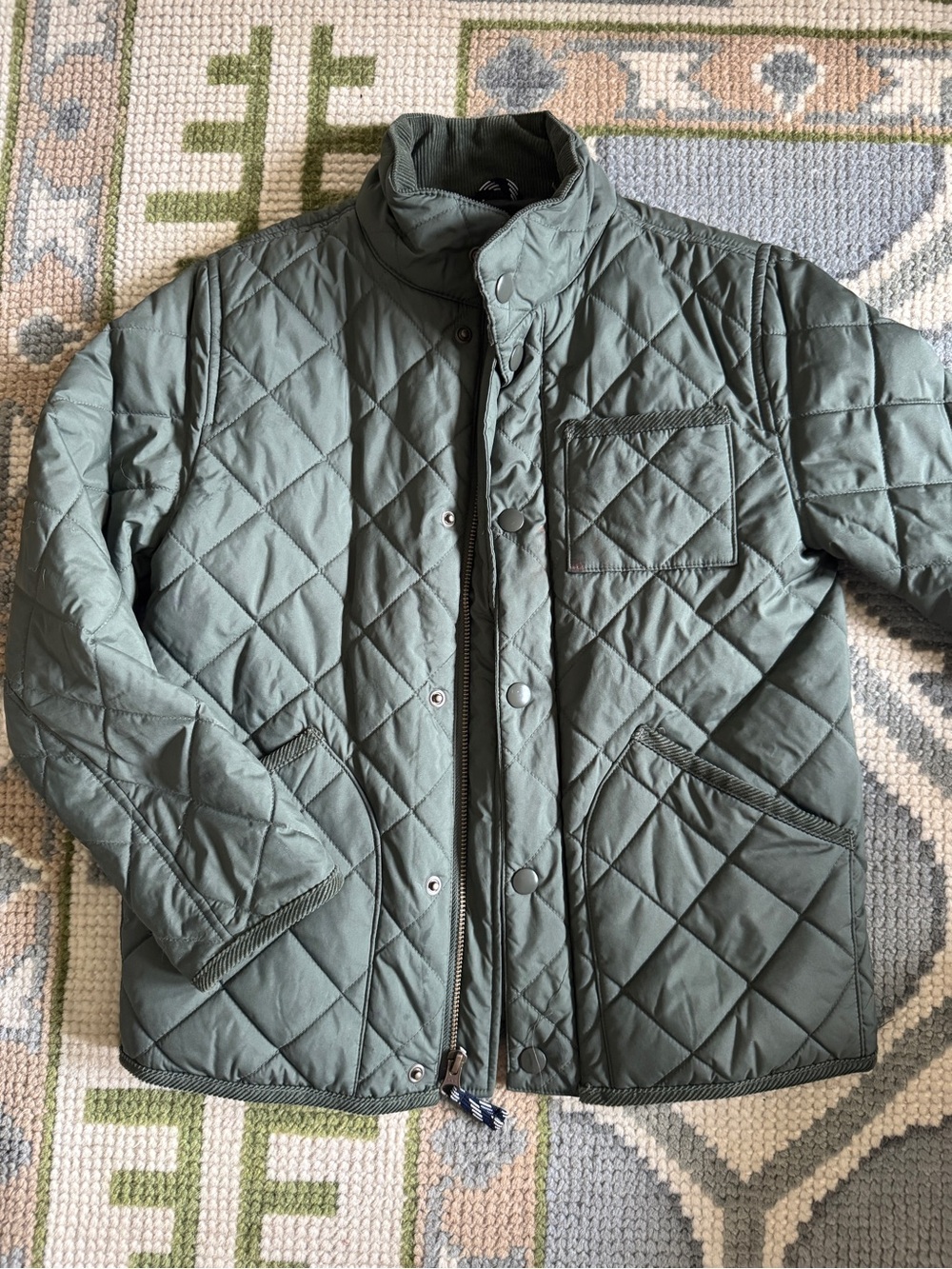 Crewcuts Quilted Lightweight Jacket in Olive